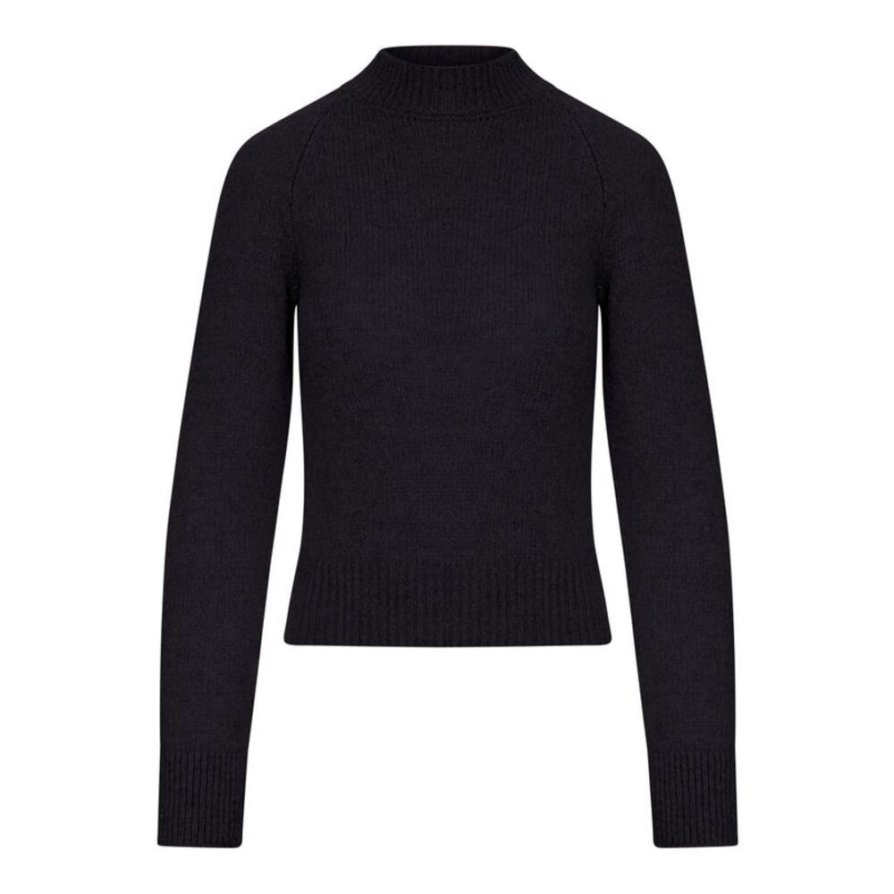 Dries Van Noten Women Cropped Mohair Sweater With High Neck